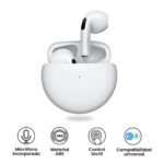 AirPods Pro 6 Hi-Fi Wireless Airbuds – Bluetooth 5.0 Earphones with Charging Case (Black / White) - Image 4