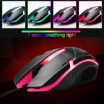 MILANG M3 RGB Black Gaming Mouse 1000 DPI USB Luminous E-Sports Mouse
